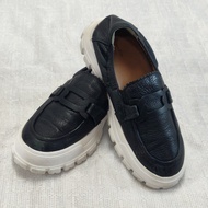 Women's Casual Shoes g studio Thick Sole Loafers Style Soft Leather Comfortable To Wear Size 240 Fla