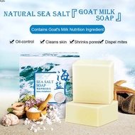 Sea Salt Soap Tender And Beautiful Soap Manual Smooth Body Cleaning White Refined Oil Soap Wash Out Delicate Skin Goat Milk Soap Pure White Kylin