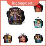 Cartoon Encanto Insulated Lunch Bag With Comfortable Handle And Durable Oxford Material