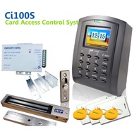 HIP Ci100s ระบบบันทึกเวลาและล็อกประตู(ทาบบัตรเปิดประตู) พร้อมชุดกลอน