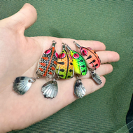 Mồi nhái hơi CHADO-H1-MINI bản lưỡi weebass trắng phụ kiện câu lure màu ngẫu nhiên