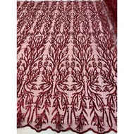 Luxury Spangkle Sequin Fabric / Sequin Sequin Sequin Fabric Kebaya Material