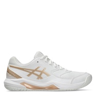 Asics Womens Gel-Dedicate 8 Womens Pickleball Shoes (WHITE/CHAMPAGNE) - Sports Direct