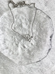 【 日本直送 名牌中古包 】Christian Dior 迪奧 手鍊 銀色 Logo vintage 古董 absmmc