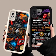 HK-43 Rock Band White Black Shockproof Casing for Silicone black white VIVO Y53s Y33 Y51 Y73 Y51A Y5