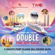 [Resorts World Cruises] [2nd Anniversary Double Joy Sale - 2nd person 50% off + 3rd / 4th at $200] 2 Nights Port Klang (KL) (Sun) on Genting Dream (Oct - Dec 2024 Sailing)