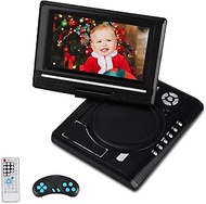 7inch Portable DVD Player, Vbestlife Mini Car CD TV/Game Function Swivel 16:9 Screen Large Memory with Rechargeable Battery for