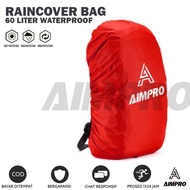 - - Rain Cover Bag Aimpro 60L Raincover Carrier Ransel Tas Gunung