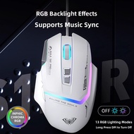 AULA |   Ergonomic RGB Gaming Office Wired Mouse
