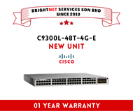 [NEW UNIT] Cisco C9300L-48T-4G-E - Catalyst 9300 48-port fixed uplinks data only 4X1G uplinks Networ