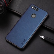 Cross pattern Silicone Casing Huawei Honor 7X 7C V9 leather Casing Phone Case Huawei Enjoy 7S 8 Plus