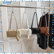 SYNITE Shoulder Bag, Large Capacity Solid Color Tote Bag, Handbag PU Leather with Mini Wallet Bowlin