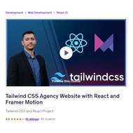 Framer Video Course- Tailwind CSS Agency Website with React and Framer Motion |Learn Web design | Fr