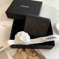 chanel so black對開短夾