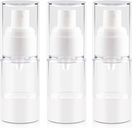 GIVITASOT 0.5OZ/15ML Airless Pump Small Spray Bottle, 3 Pack Vacuum Travel Spray Bottle, Fine Mist M
