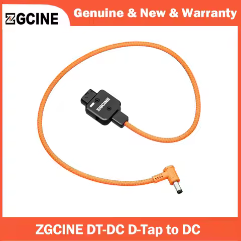 ZGCINE D-Tap to DC 5.5*2.5mm Power Cable for Amaran 60ds 60xs Atomos Ninja V monitor,Feelworld Monit