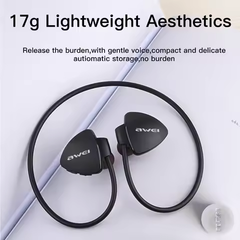 Awei A847BL Wireless Bluetooth Sport Earphones HD Sterep Sound Neckband With Microphone For IPX4 Wat