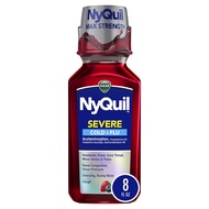 Vicks NyQuil Severe Cold & Flu Nighttime Relief Berry Flavor Liquid 8 Fl Oz Vicks NyQuil Severe Cold