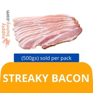 Streaky Bacon 培根 (500g per Pack) (Frozen for Delivery) CN Frozen Frozen Pork Non-Halal Bacon