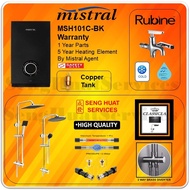 MISTRAL MSH101C-BK INSTANT WATER HEATER WITH CLASSICLA TS7009 RAIN SHOWER