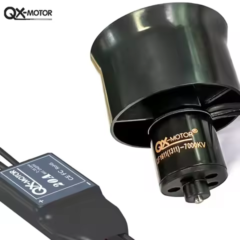 30mm 6 Blades Ducted Fan EDF 5000KV 6000KV 7000KV 14000KV Brushless Motor With 20A ESC For DIY RC Ai