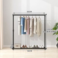 全城熱賣 - 晾衣架 落地可移動室內掛衣架 家用雙杆式陽臺晾衣杆宿舍簡易掛衣架 (快遞送貨上門)