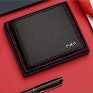 Leather Wallet WaterproofPOLO Waterproof Folding Wallet d123