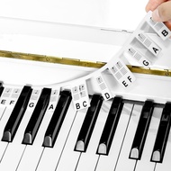 88 Key Silicone Sticker Piano Keyboard Removable Reusable/