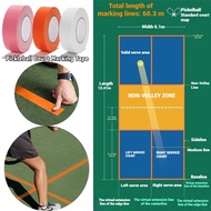 Marking Tape Pickleball Court Boundary Marker Lines, Sports Floor Visible Court Line Tape Weather Re
