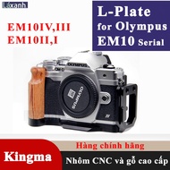 Olympus EM10IV EM10III EM10 | Lplate  L bracket Rig Cage giá đỡ khung bảo vệ handcase hand grip Olym