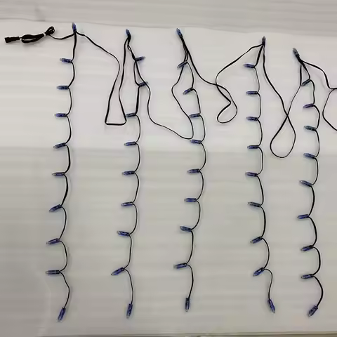100 Pixel Stake Nodes (Peace Family), DC12V/DC5V 12mm WS2811, 10 Pixel Node per Cluster, 10 Clusters