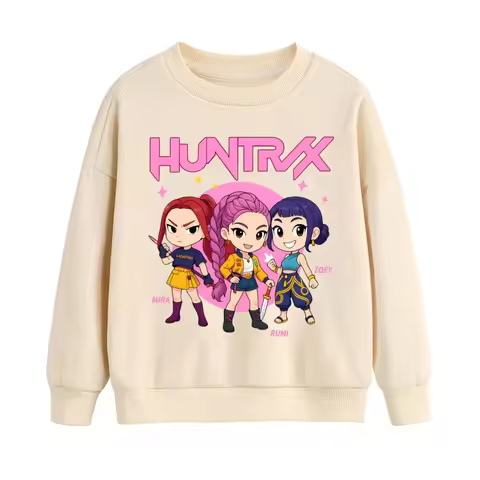 Hoodie with hip-hop Huntix comics children Kpop Demon Hunter gift hoodie children Linda hoodie with 