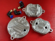 ฝาครอบวาล์ว WAVE125 4 วาล์ว (เฮง สุพรรณ) ครบชุดพร้อมใส่ แถมฟรีสายน้ำมันทนแรงดันสูง มี 2 สีให้เลือกพ