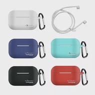 完美套裝 AirPods Pro 耳機盒保護套+柔軟防丟耳機繩(附掛勾)天使白