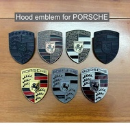 Bonnet logo for PORSCHE 911 MACAN 718 Panamera Cayman hood emblem front badge