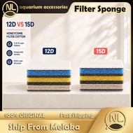 💠12D/15D💠 Aquarium 12D/15D Filter Sponge Filter Cotton Fish Tank 12D/15D 过滤棉耐洗无胶