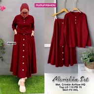 AZRIL - Women's Crincle Skirt Set, Modern Meriskha / Haruka Set by Mumufashion Solo