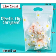 Chrysanthemum Cookies Bag 18x15.5 Cm Plastic Clip