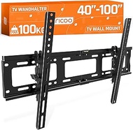 RICOO TV Wall Mount TV Flat Slim Tilting for 37-75 Inch Universal TV Mount R17 TV Mount for Wall Mou