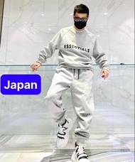 SÉT ĐỒ BỘ NAM NỮ HOODIE SWEATER NAM NỮ CHẤT THUN NỈ DA CÁ DÀY ESSENTIALS CHỐNG LẠNH NẮNG NÓNG ĐÔNG