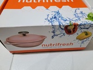 Nutrifresh 鑄鐵鍋 粉紅色 1.7L