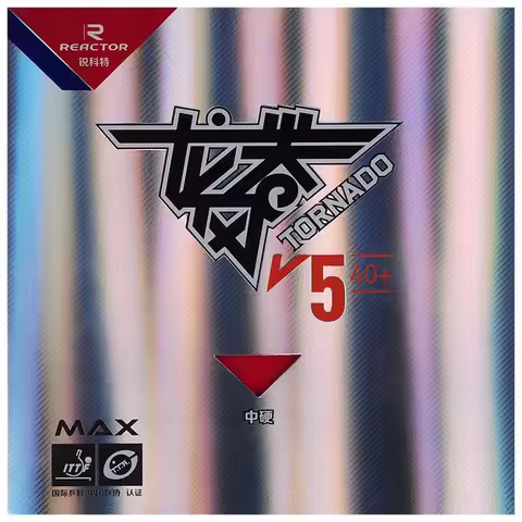 ITTF Approved REACTOR NEW TORNADO V5 Table Tennis Rubber Sticky Forehand Loop Original Reactor V5 Pi