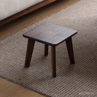 Walnut Simple Kid Black Stool North American Household Stool Change Shoes Modern Log Bench Small FUG