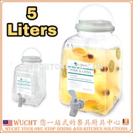 【WUCHT】5 liters Plastic White Water and Juice Dispenser Water Cooler 5L White Tong Air Putih Elianwa