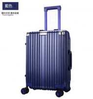 全城熱賣 - 萬向輪鋁框行李箱(藍色-28吋)
