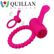 QUILLAN Vibrating Clitoral Stimulator, Cock Ring Penis Sex Toy Electric Silicone Cock Ring Vibrator, Vibrating Cock Ring Removable ABS Male Penis Extender For Couples