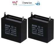 CHAMPIONO Ceiling Fan Capacitor, Metalized CBB61 10uF 450V AC, Wide Application Single Insert Polypr