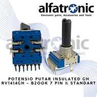 INSULATEDGH ROTARY POTENSIO RV1414GH-B200K-6PIN THREAD 1/2 STANDARD
