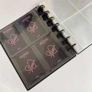 现货 Card book: 专辑小卡卡册蘑菇孔简约黑白3寸照片生写收纳追星卡册时代少年团Album Small Card Booklet Mushroom Hole Simple Black Pola