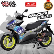 Decal Aerox 155 Connected 2021 2022 Full Body Stiker Aerox 155 Connected 2021 2022 Keren Striping Ae